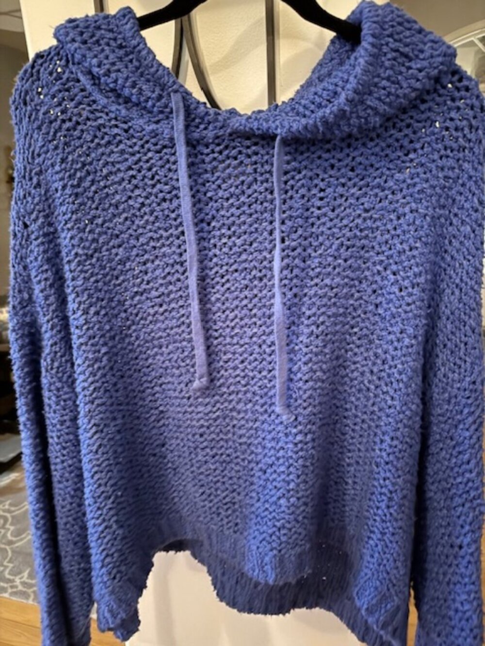 Beautiful royal blue hoodie from Anthropologie